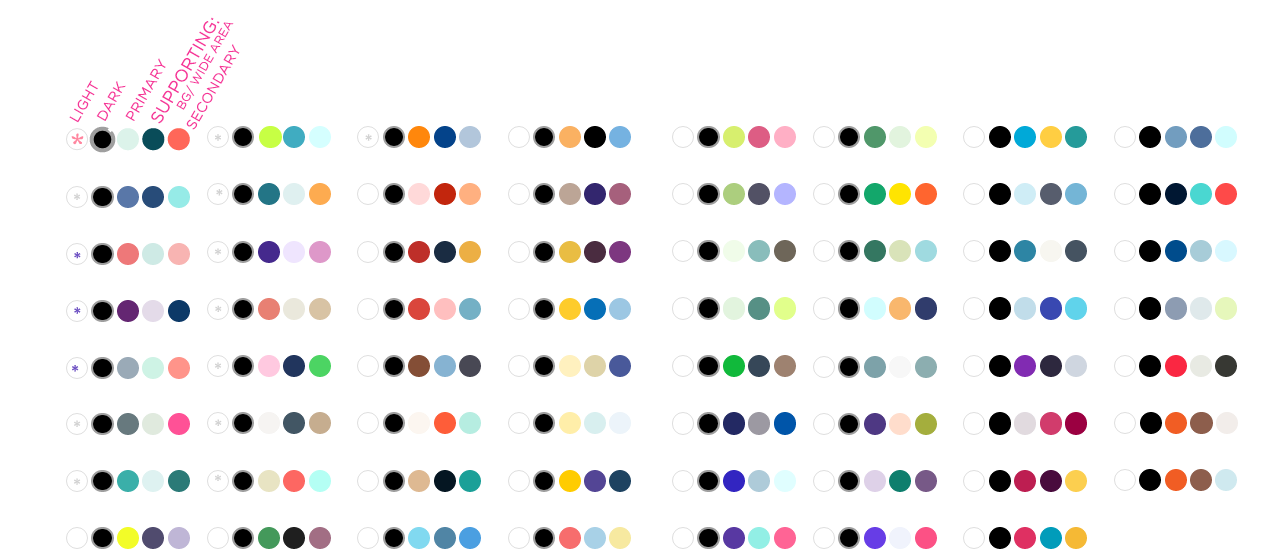 colour palettes