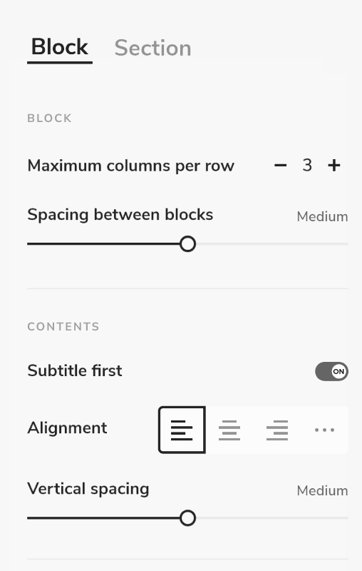 premade layouts